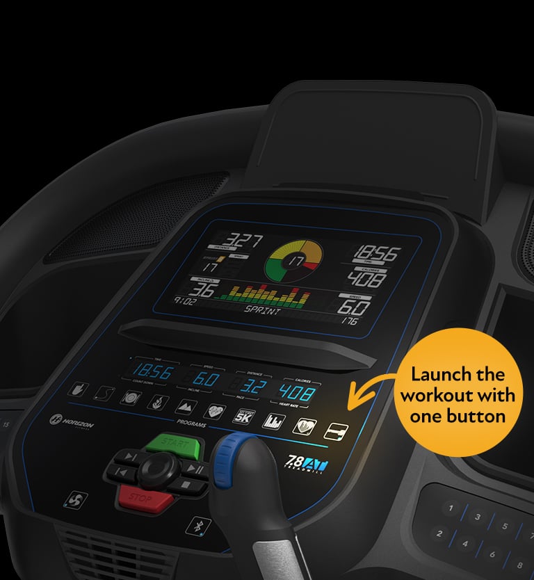 Console with one touch button