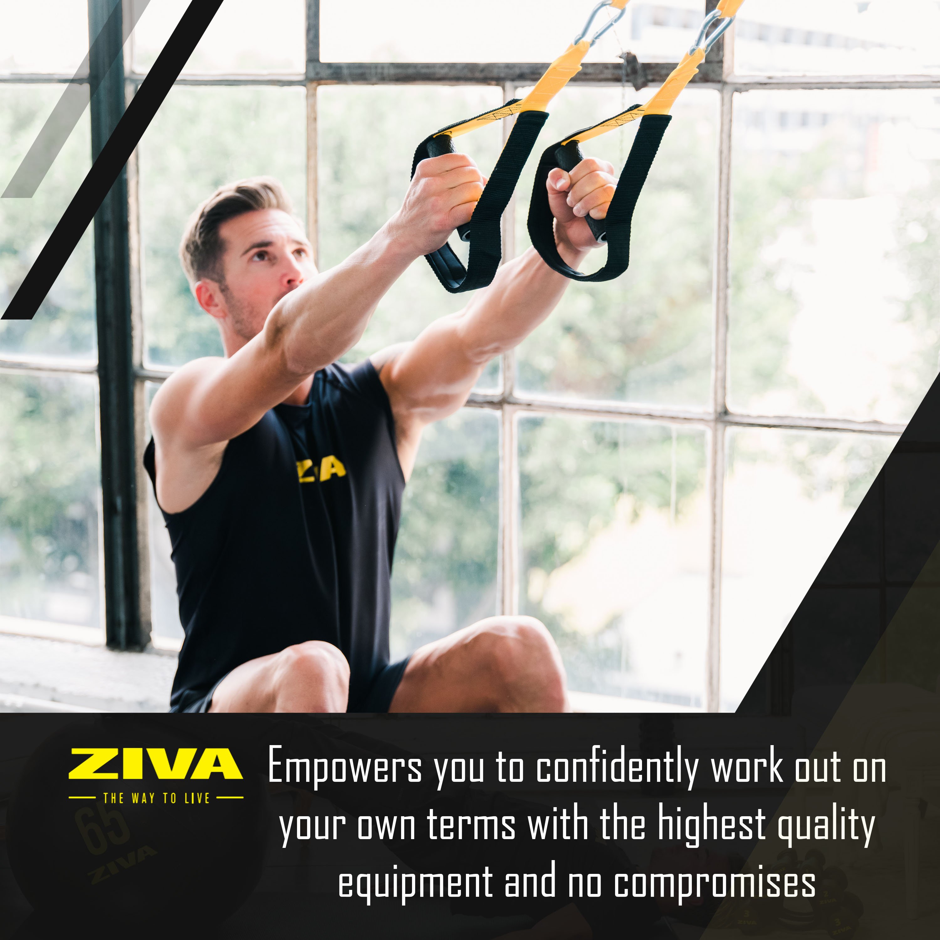 Empowers you to confidently work out on your own terms with the highest quality equipment and no compromises.